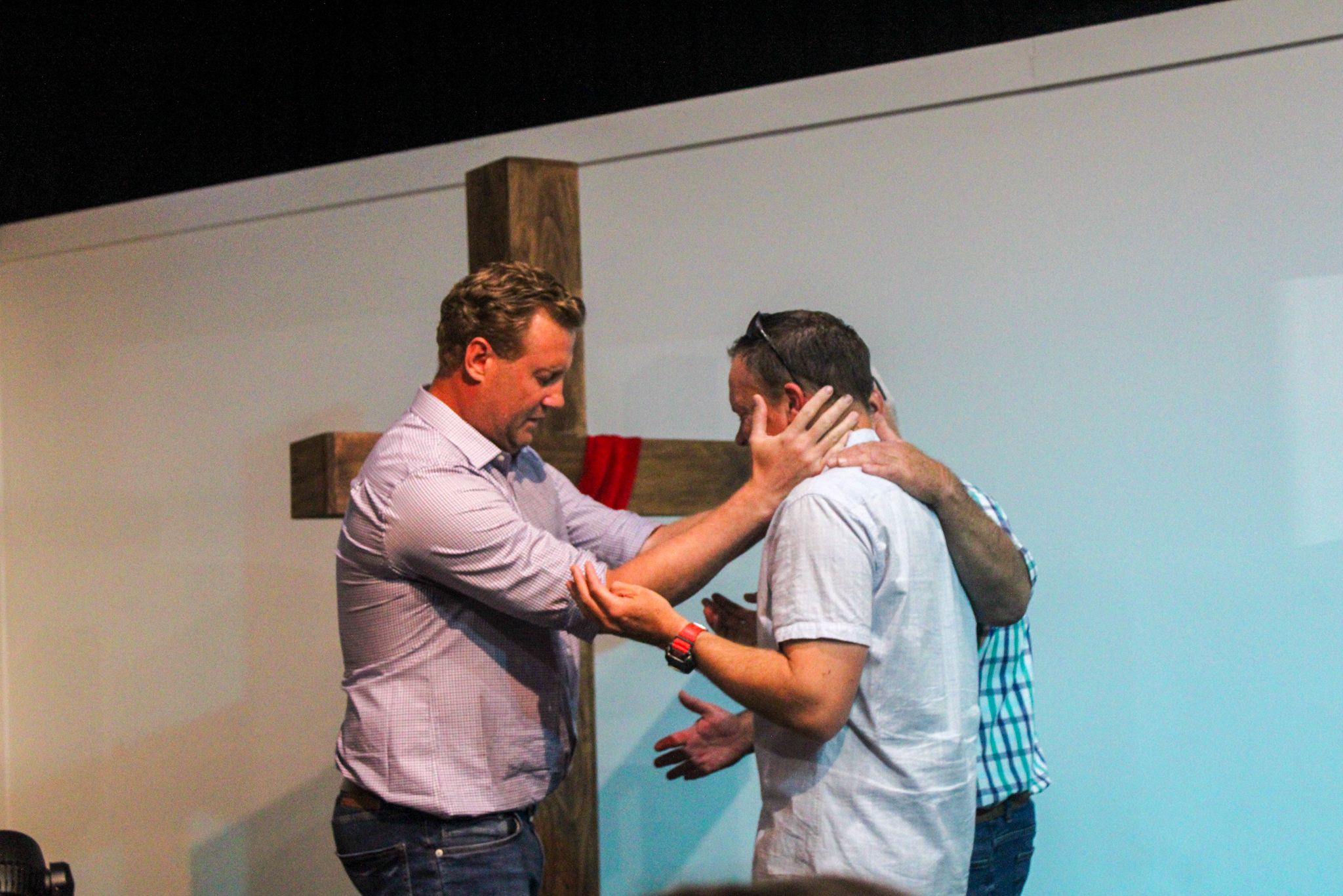Prayer Ministry with a fellow believer in Parkes NSW